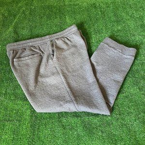 Stylus Elastic Waist Drawstring Solid Grey Sweatpants Jogger Pants Big Size XXL